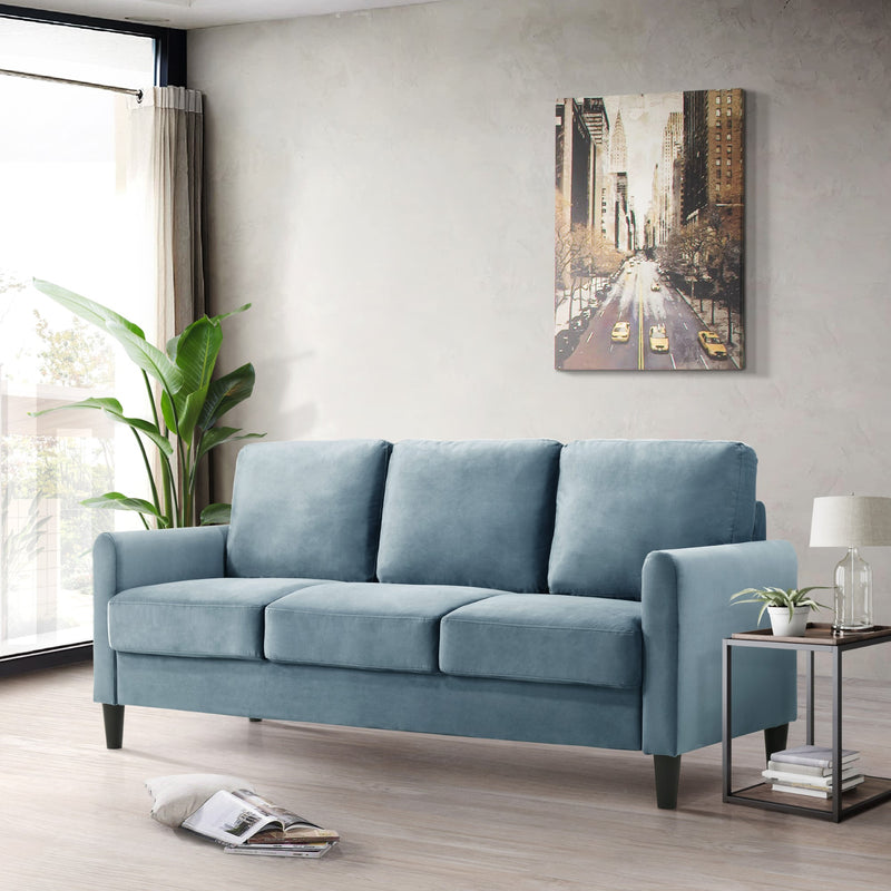 Home Design Airell Velvet Arm Sofa