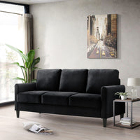 Home Design Airell Velvet Arm Sofa