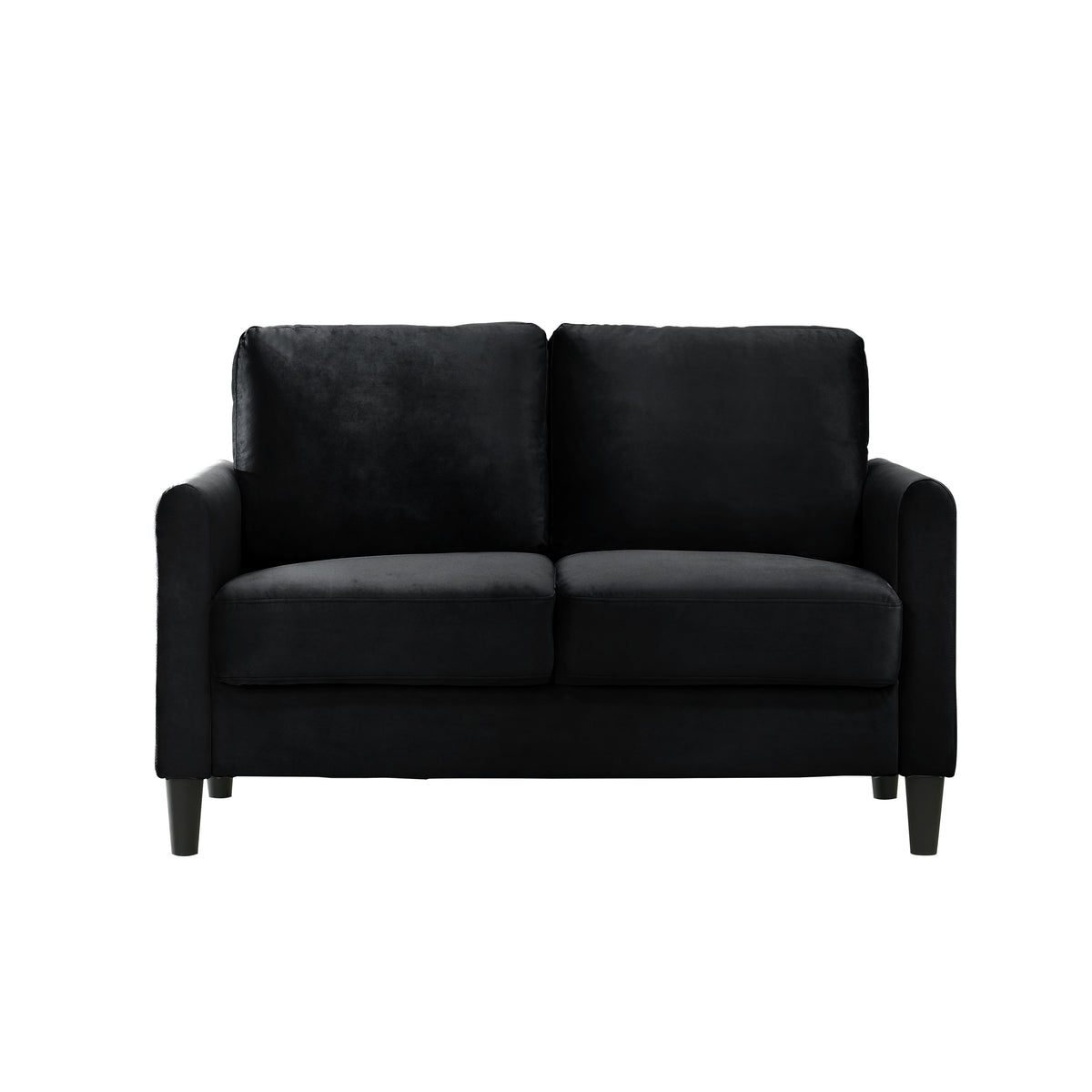 Home Design Airell 2-Piece Living Room Set with Loveseat and Sofa, Soft Velvet Fabric, Modern Upholstered Design