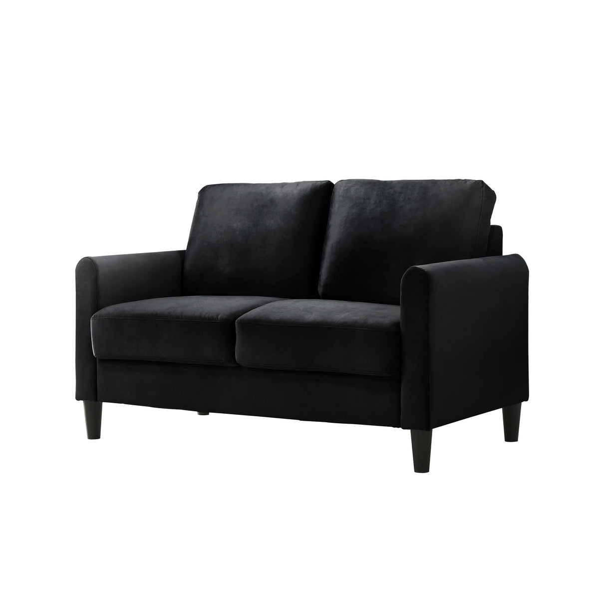 Home Design Airell 2-Piece Living Room Set with Loveseat and Sofa, Soft Velvet Fabric, Modern Upholstered Design