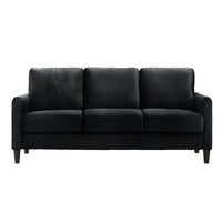 Home Design Airell 2-Piece Living Room Set with Loveseat and Sofa, Soft Velvet Fabric, Modern Upholstered Design