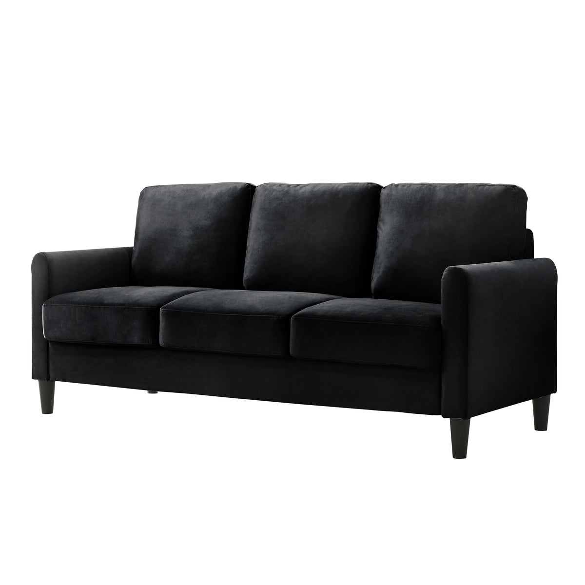 Home Design Airell 2-Piece Living Room Set with Loveseat and Sofa, Soft Velvet Fabric, Modern Upholstered Design
