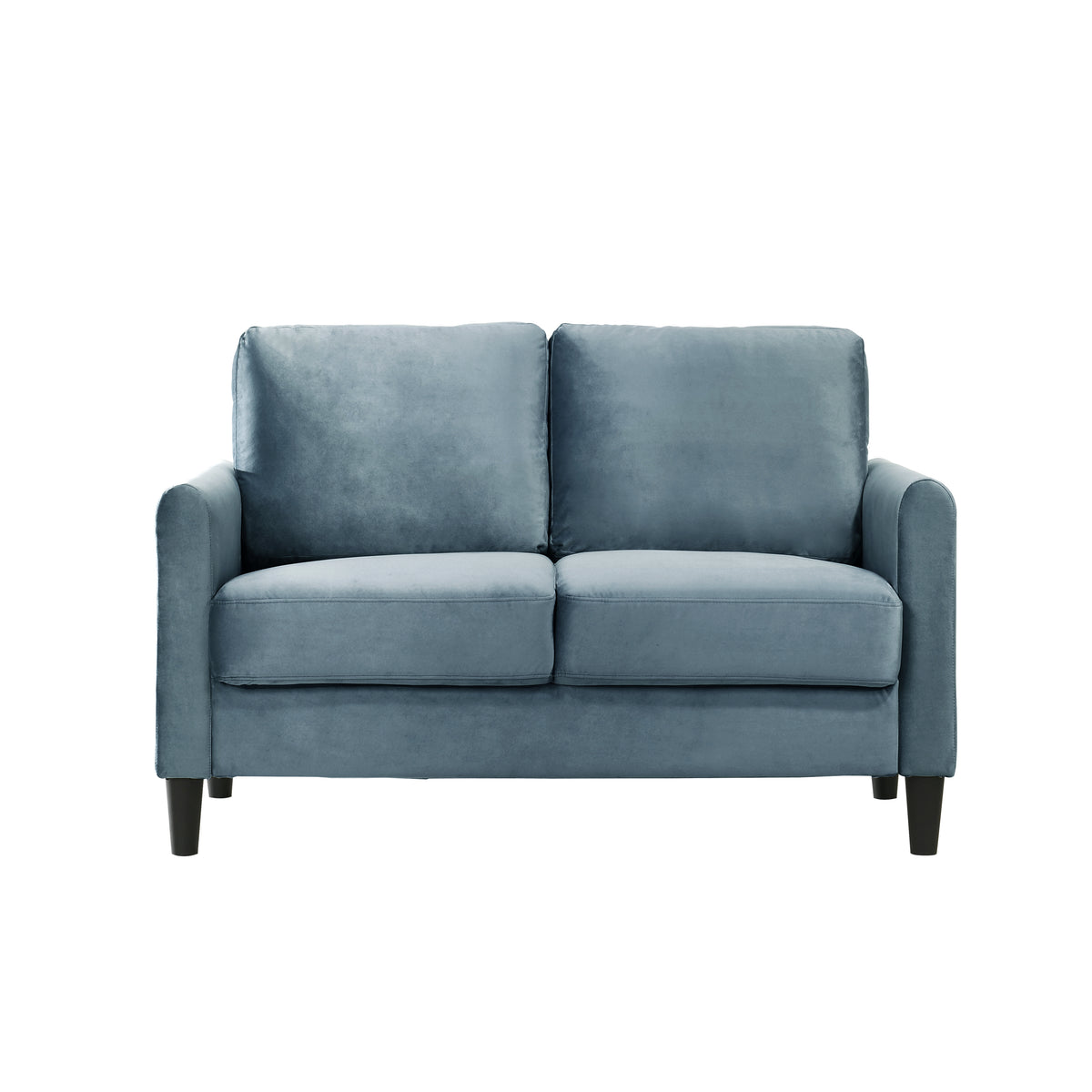 Home Design Airell 2-Piece Living Room Set with Loveseat and Sofa, Soft Velvet Fabric, Modern Upholstered Design