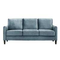 Home Design Airell 2-Piece Living Room Set with Loveseat and Sofa, Soft Velvet Fabric, Modern Upholstered Design