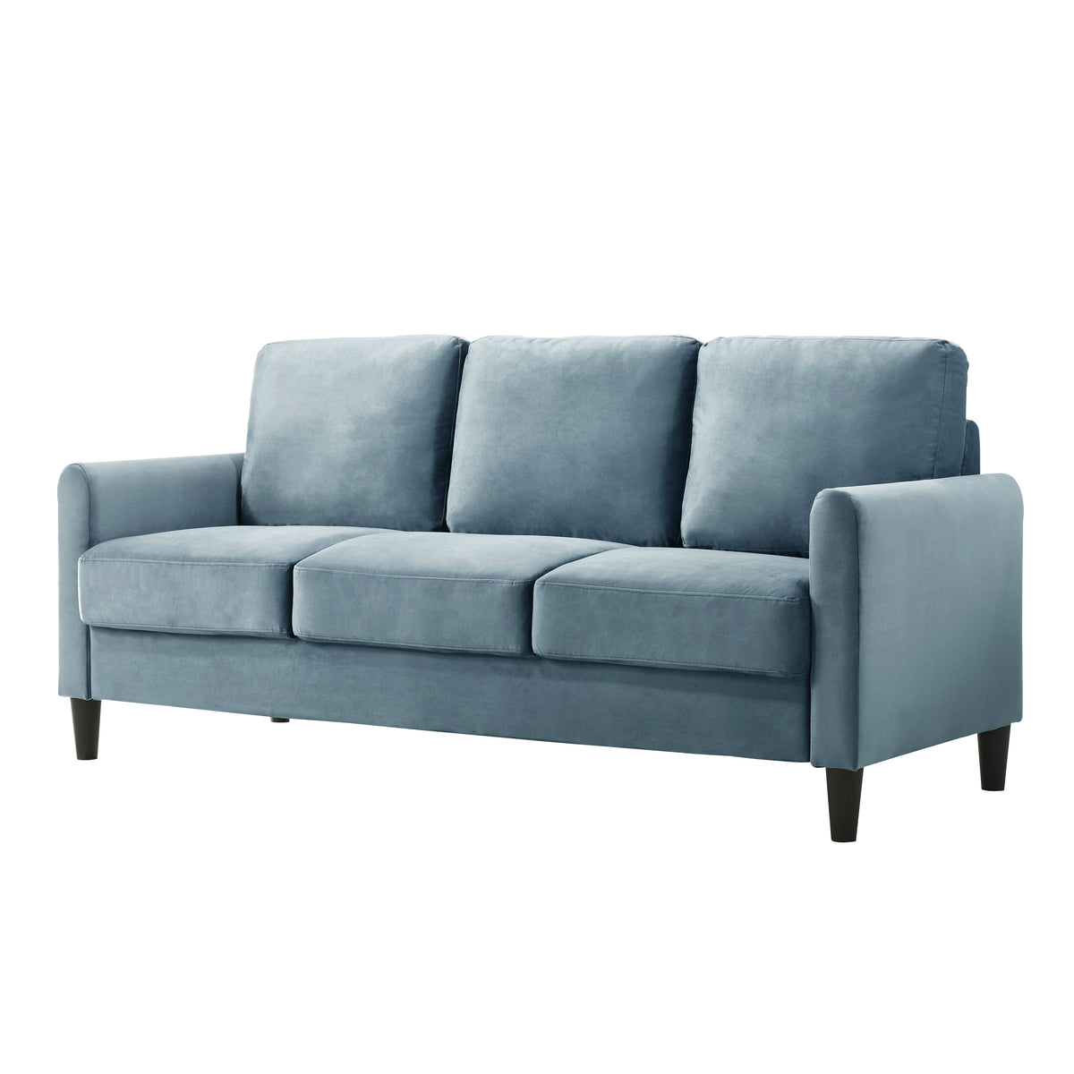 Home Design Airell 2-Piece Living Room Set with Loveseat and Sofa, Soft Velvet Fabric, Modern Upholstered Design