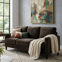 Home Design Airell 2-Piece Living Room Set with Loveseat and Sofa, Soft Velvet Fabric, Modern Upholstered Design