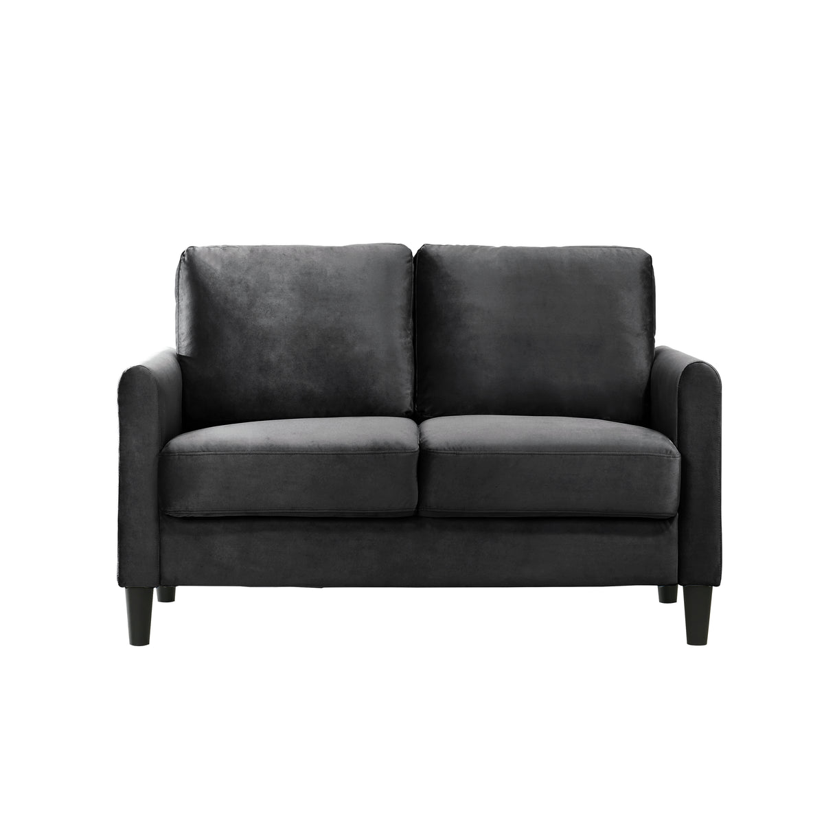 Home Design Airell 2-Piece Living Room Set with Loveseat and Sofa, Soft Velvet Fabric, Modern Upholstered Design