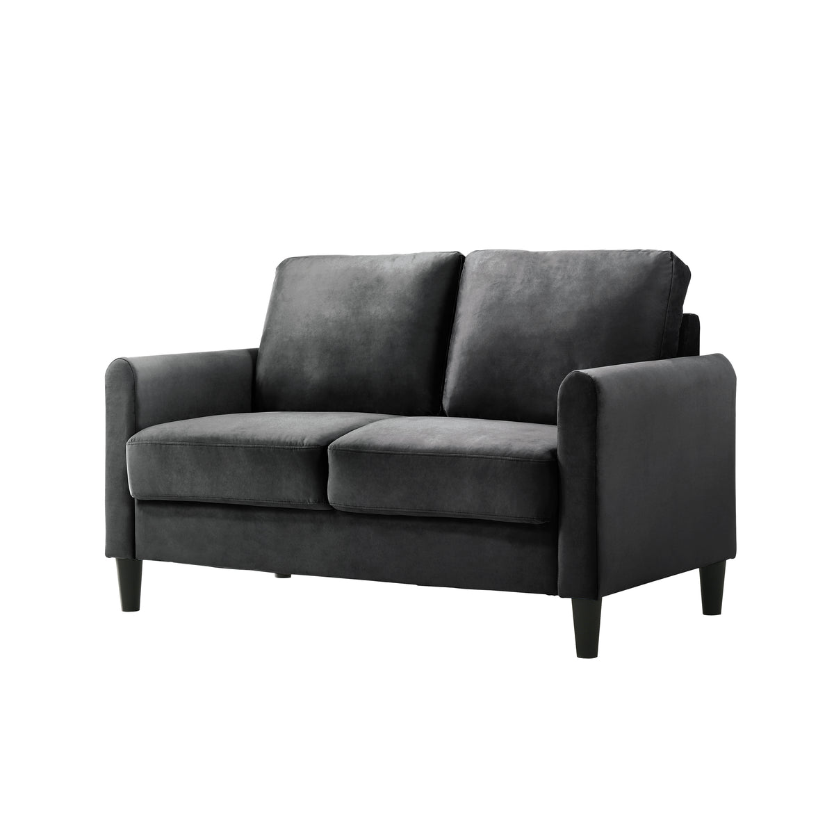 Home Design Airell 2-Piece Living Room Set with Loveseat and Sofa, Soft Velvet Fabric, Modern Upholstered Design