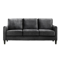 Home Design Airell 2-Piece Living Room Set with Loveseat and Sofa, Soft Velvet Fabric, Modern Upholstered Design