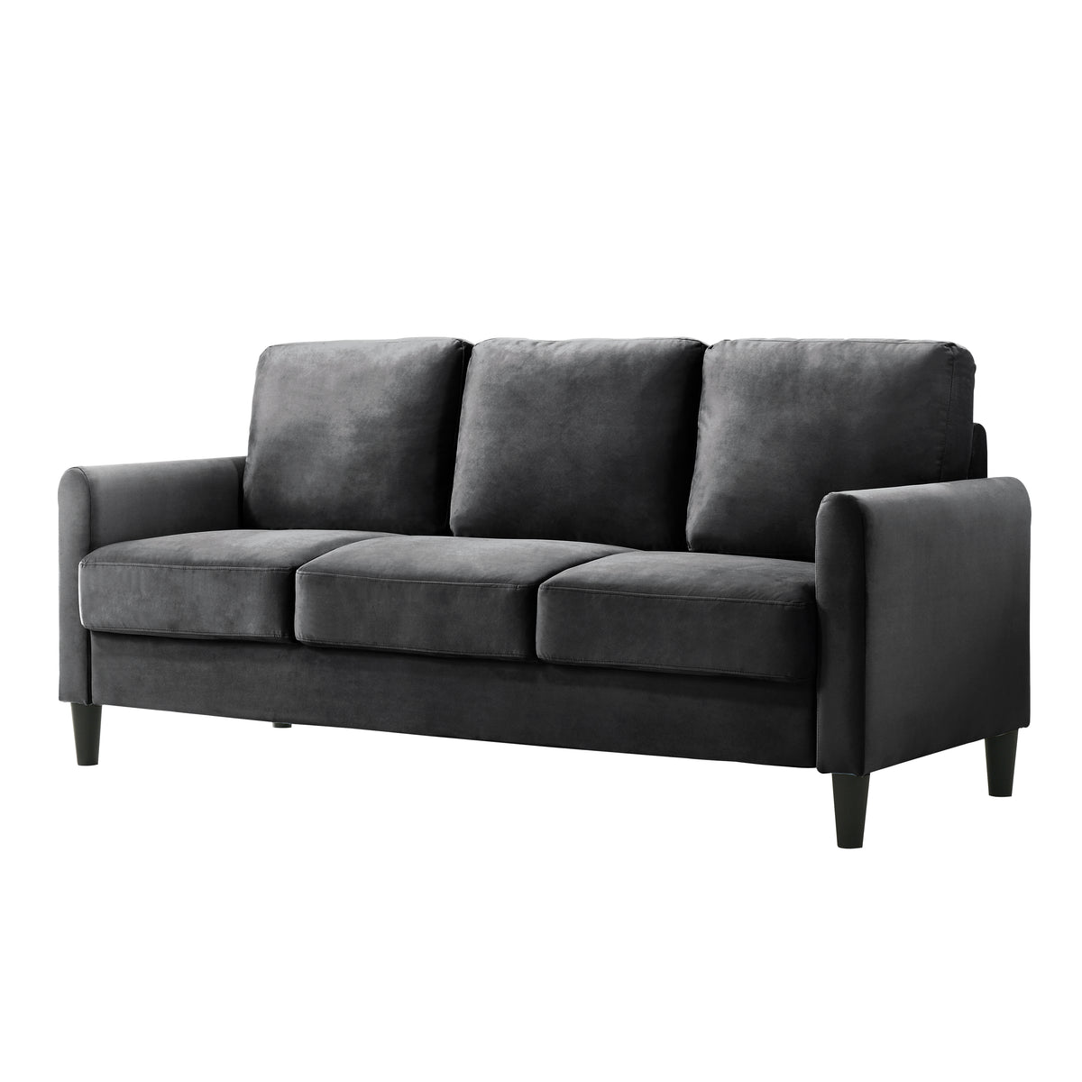 Home Design Airell 2-Piece Living Room Set with Loveseat and Sofa, Soft Velvet Fabric, Modern Upholstered Design