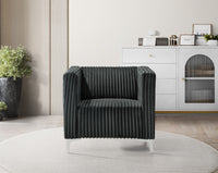Home Design Gavin Velvet Square Arm Chair