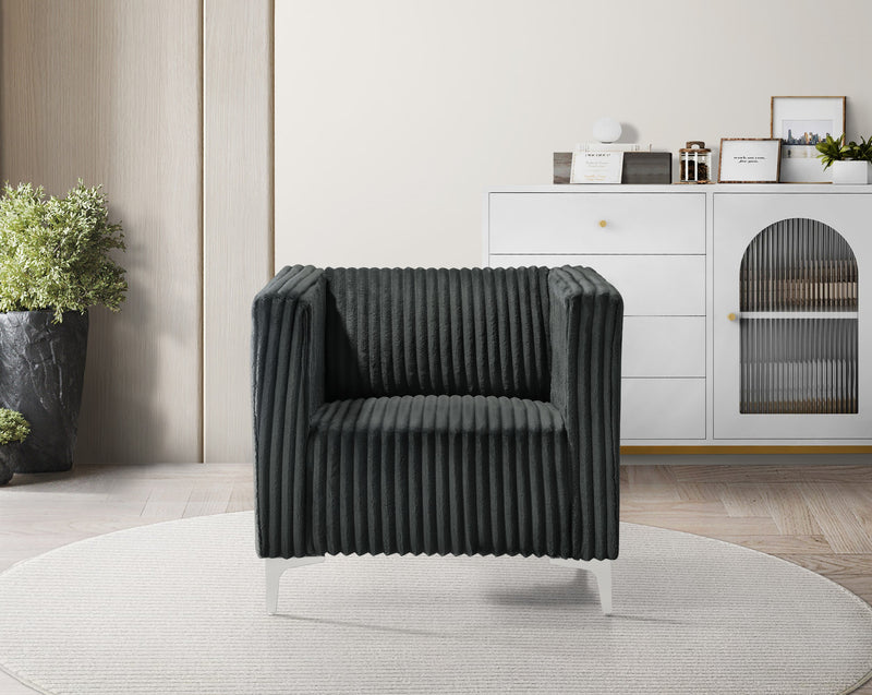 Home Design Gavin Velvet Square Arm Chair