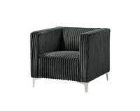 Home Design Gavin Velvet Square Arm Chair