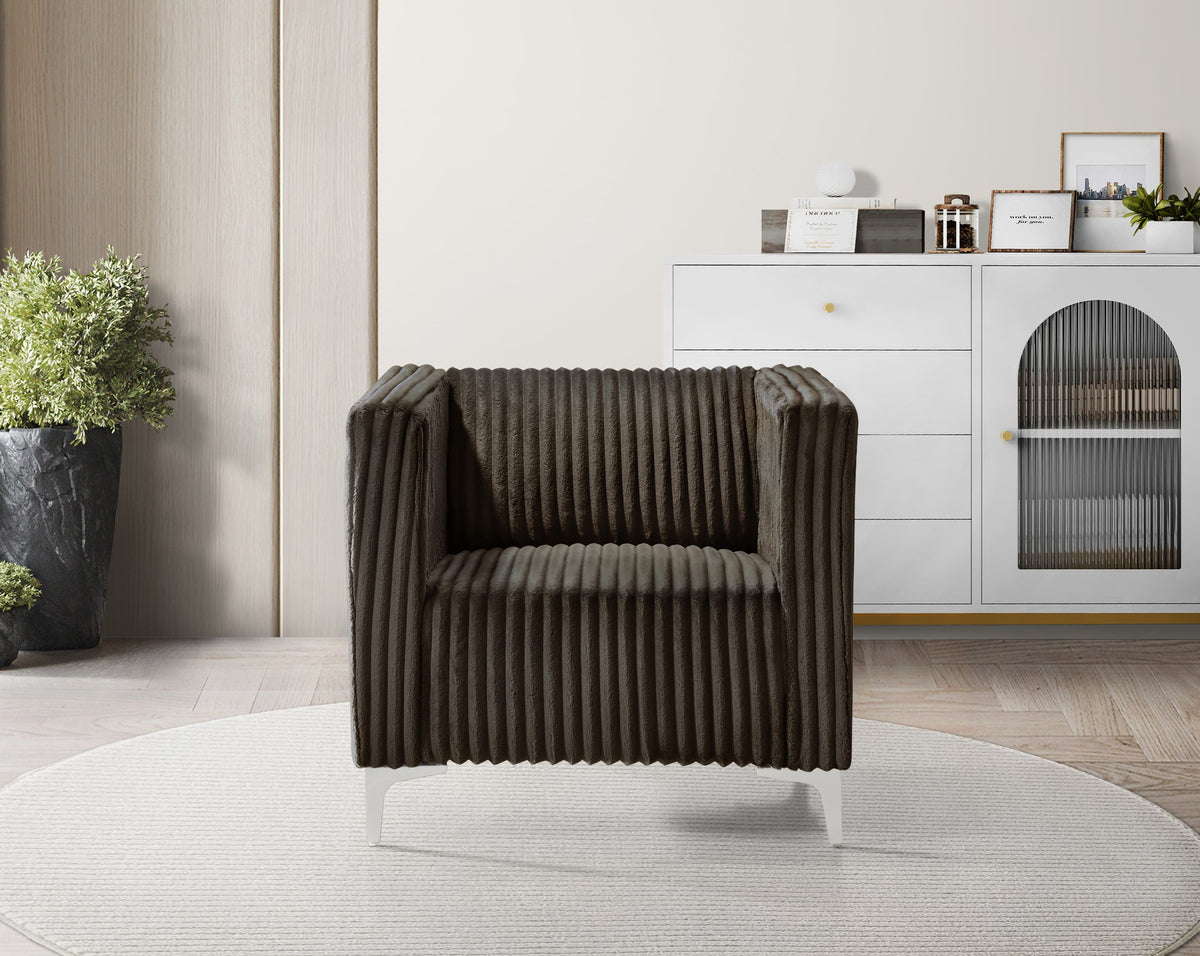 Home Design Gavin Velvet Square Arm Chair