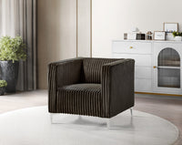 Home Design Gavin Velvet Square Arm Chair