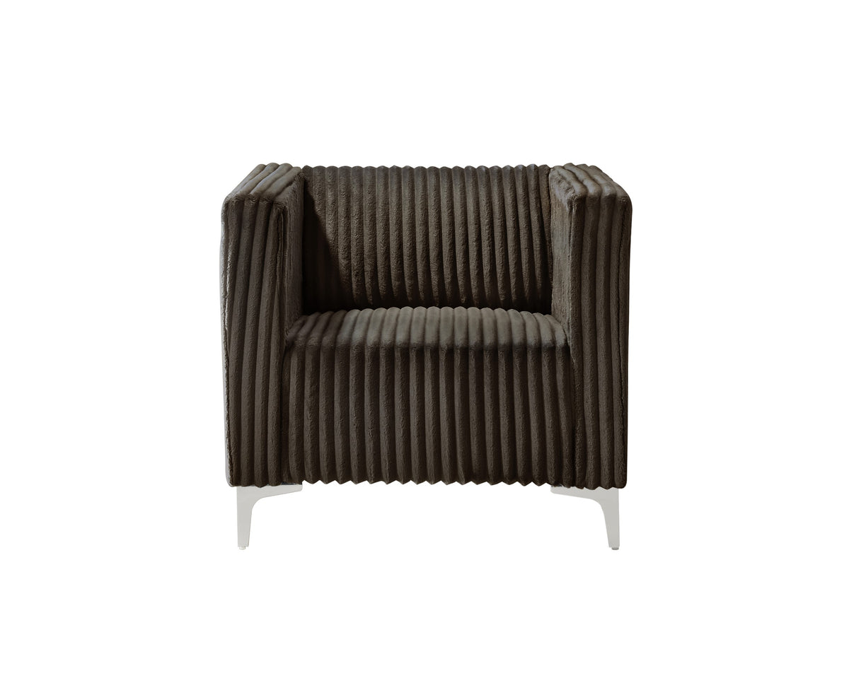 Home Design Gavin Velvet Square Arm Chair