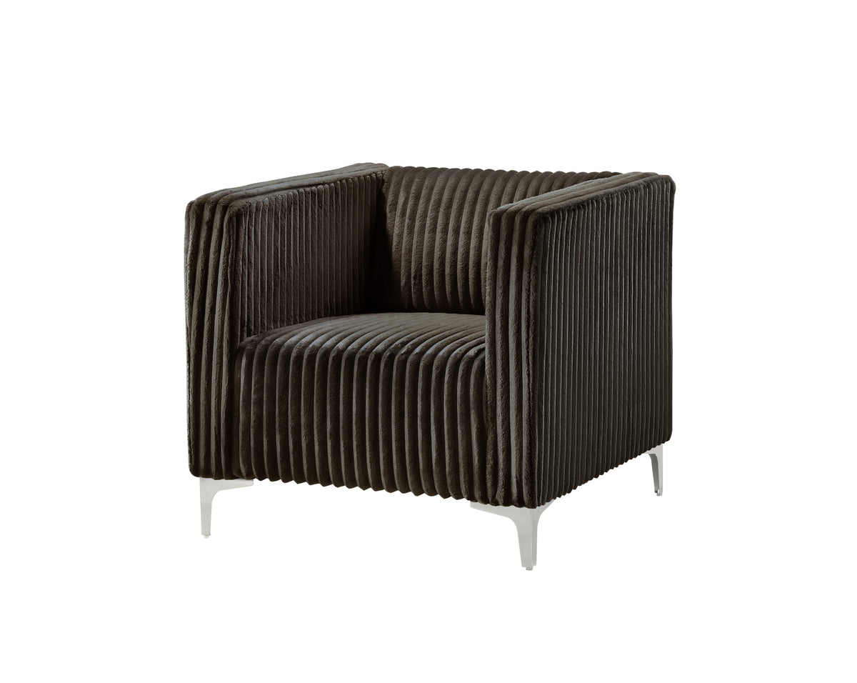 Home Design Gavin Velvet Square Arm Chair
