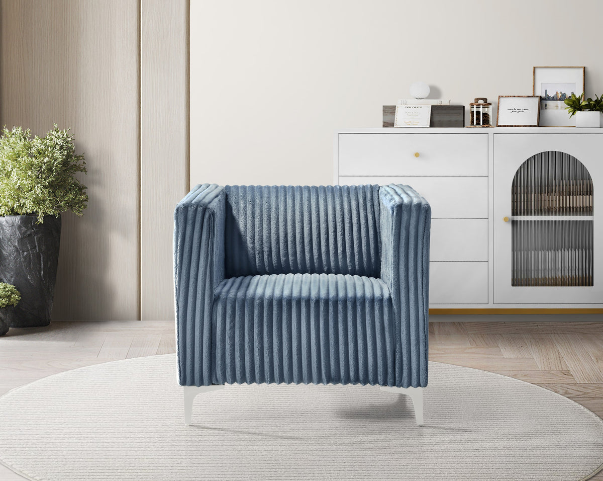 Home Design Gavin Velvet Square Arm Chair