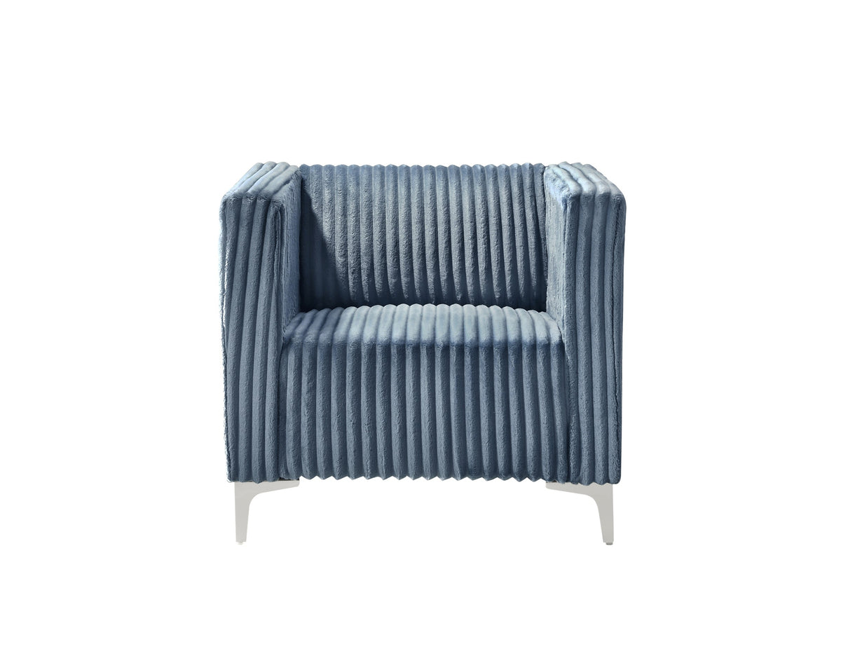 Home Design Gavin Velvet Square Arm Chair