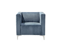 Home Design Gavin Velvet Square Arm Chair