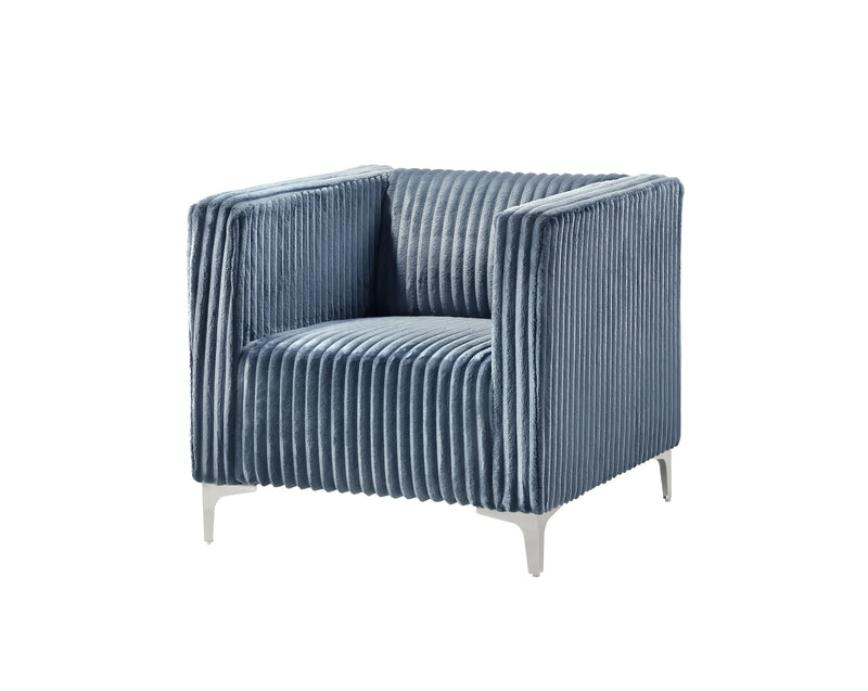 Home Design Gavin Velvet Square Arm Chair