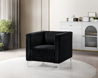 Home Design Gavin Velvet Square Arm Chair