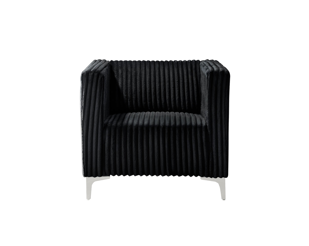 Home Design Gavin Velvet Square Arm Chair