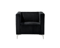 Home Design Gavin Velvet Square Arm Chair