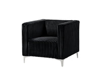 Home Design Gavin Velvet Square Arm Chair