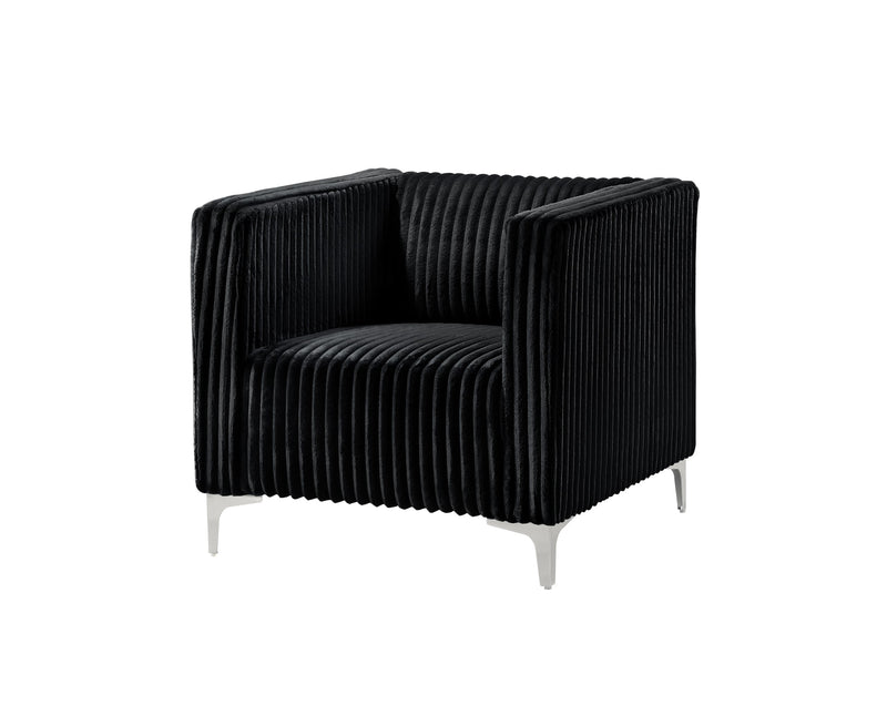 Home Design Gavin Velvet Square Arm Chair