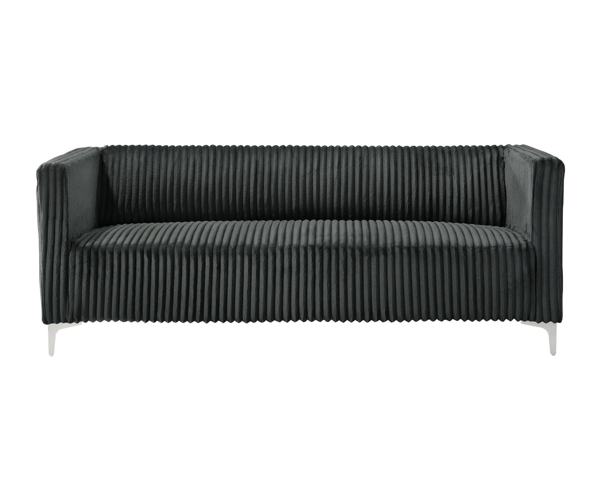 Home Design Gavin Velvet Square Arm Sofa