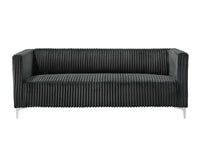 Home Design Gavin Velvet Square Arm Sofa