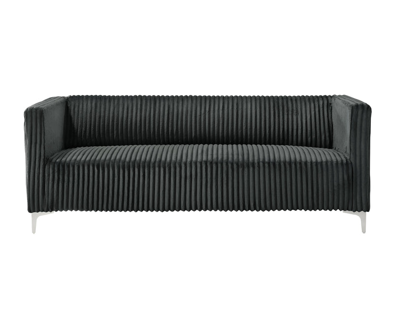 Home Design Gavin Velvet Square Arm Sofa