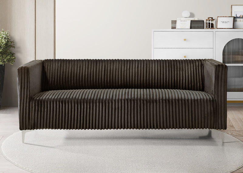 Home Design Gavin Velvet Square Arm Sofa