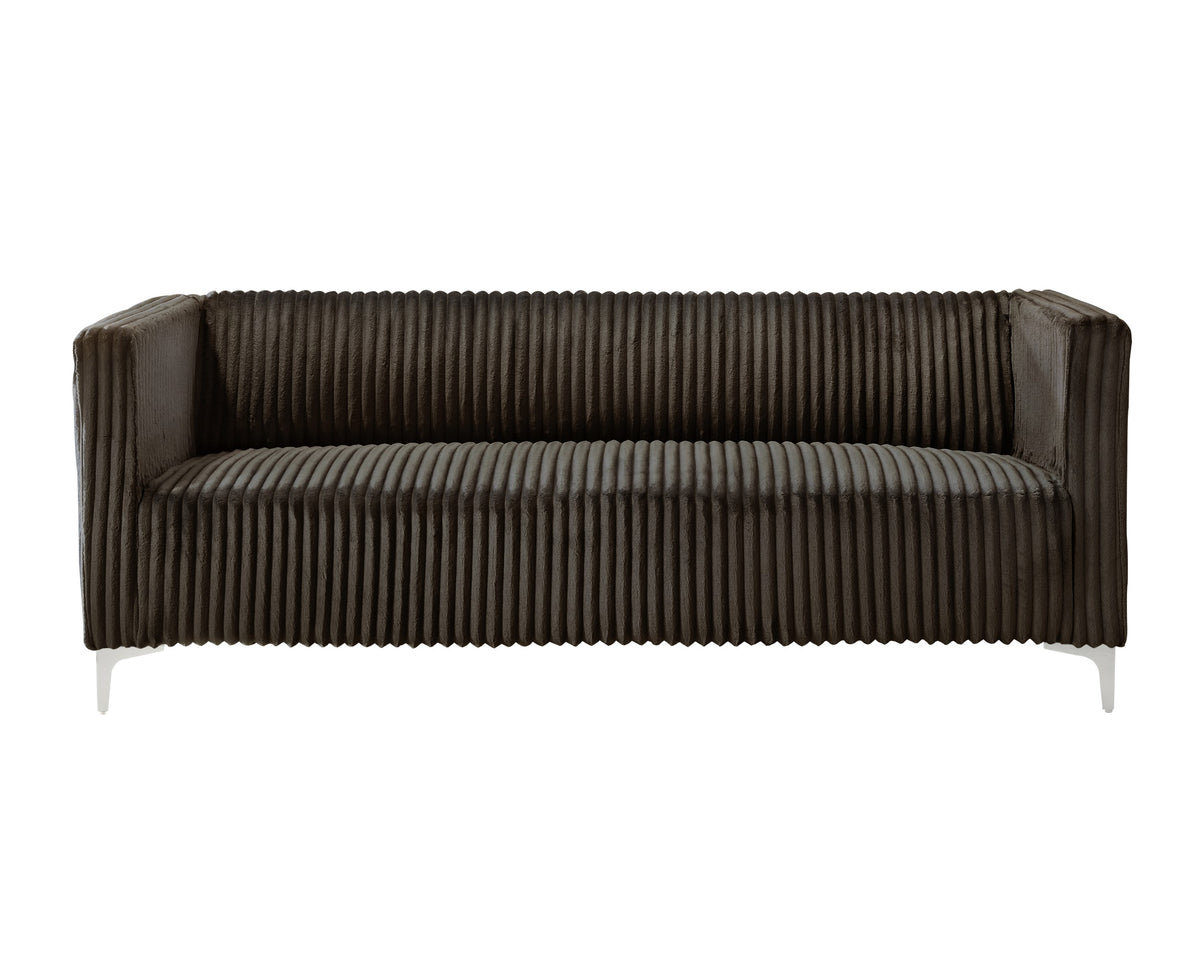 Home Design Gavin Velvet Square Arm Sofa