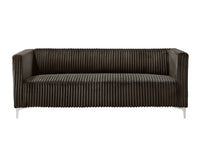 Home Design Gavin Velvet Square Arm Sofa