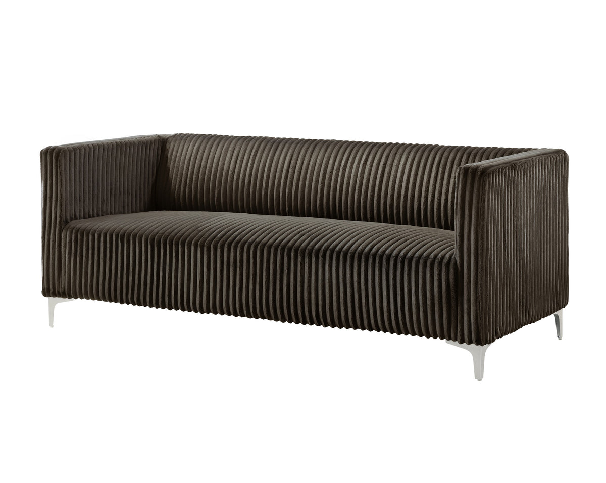 Home Design Gavin Velvet Square Arm Sofa