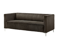 Home Design Gavin Velvet Square Arm Sofa