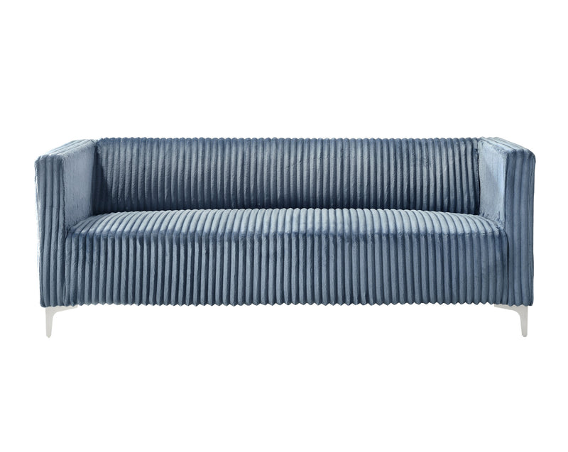 Home Design Gavin Velvet Square Arm Sofa
