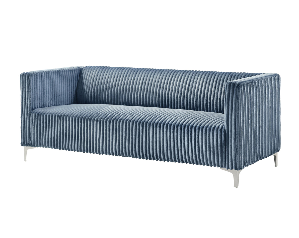 Home Design Gavin Velvet Square Arm Sofa