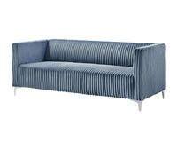 Home Design Gavin Velvet Square Arm Sofa