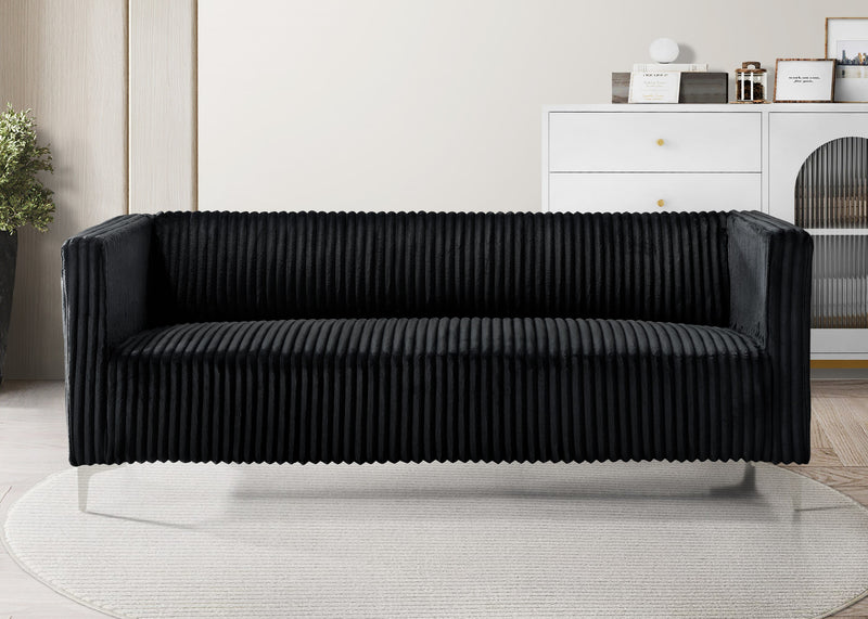 Home Design Gavin Velvet Square Arm Sofa