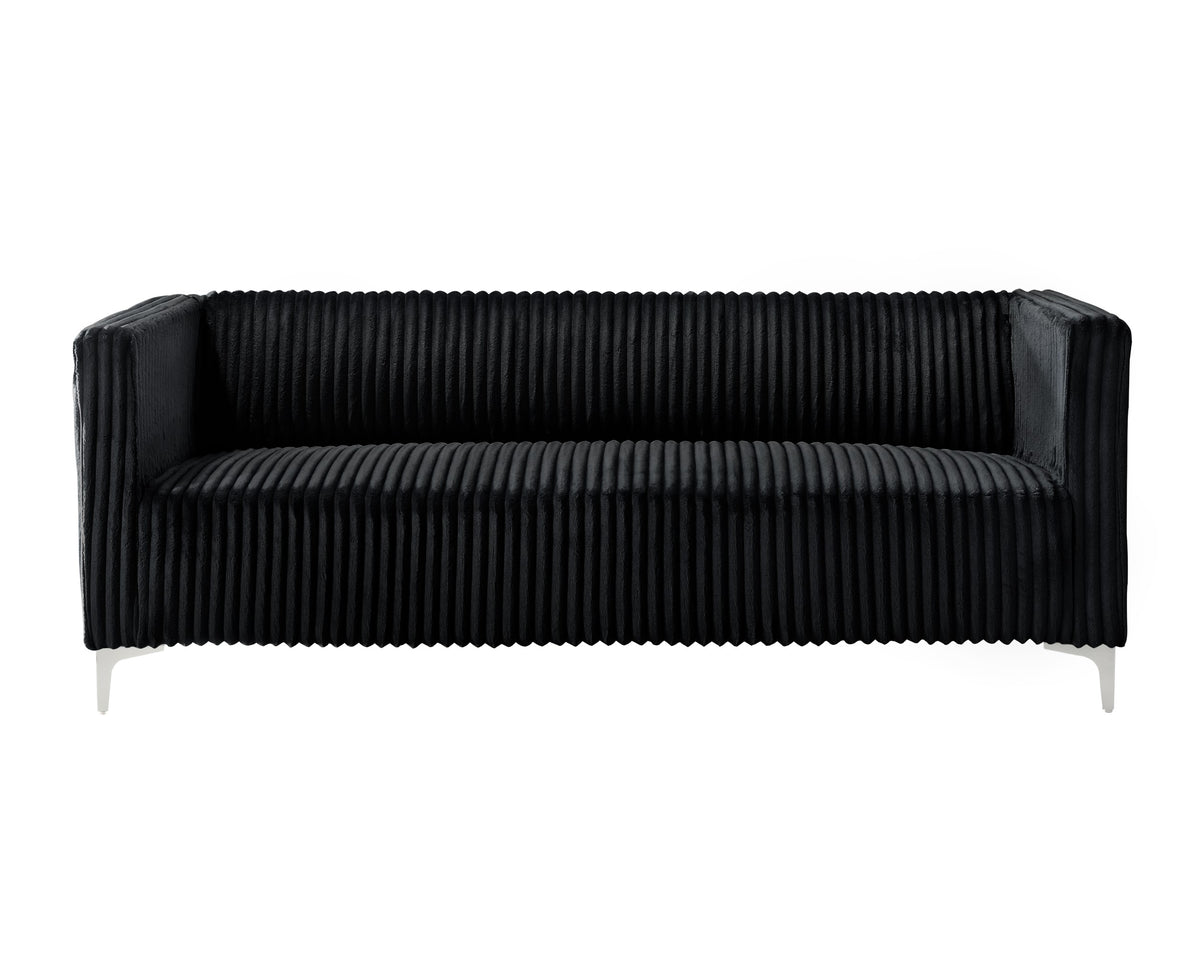 Home Design Gavin Velvet Square Arm Sofa