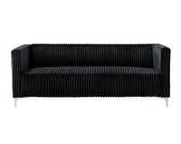 Home Design Gavin Velvet Square Arm Sofa