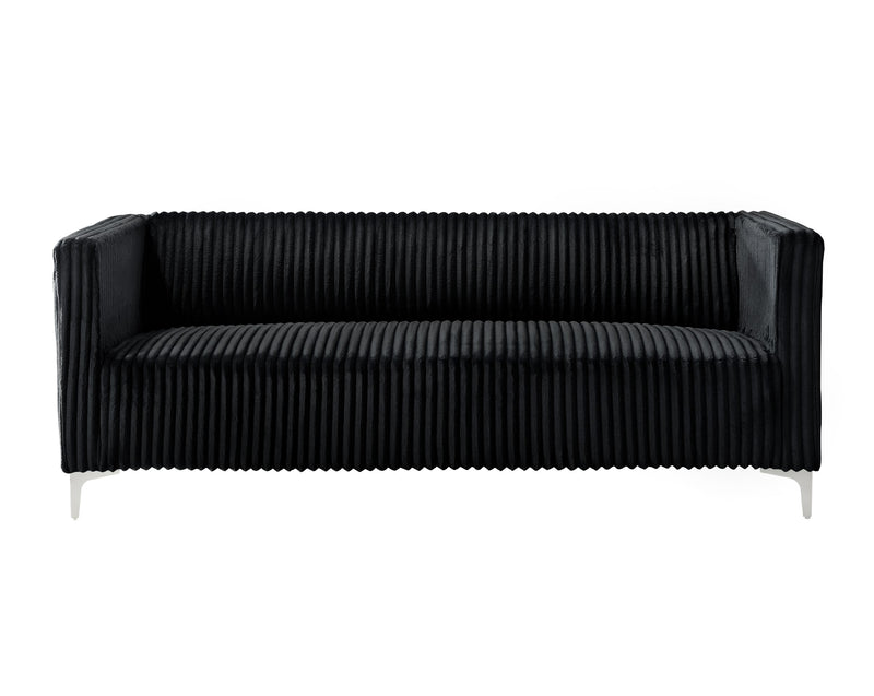 Home Design Gavin Velvet Square Arm Sofa