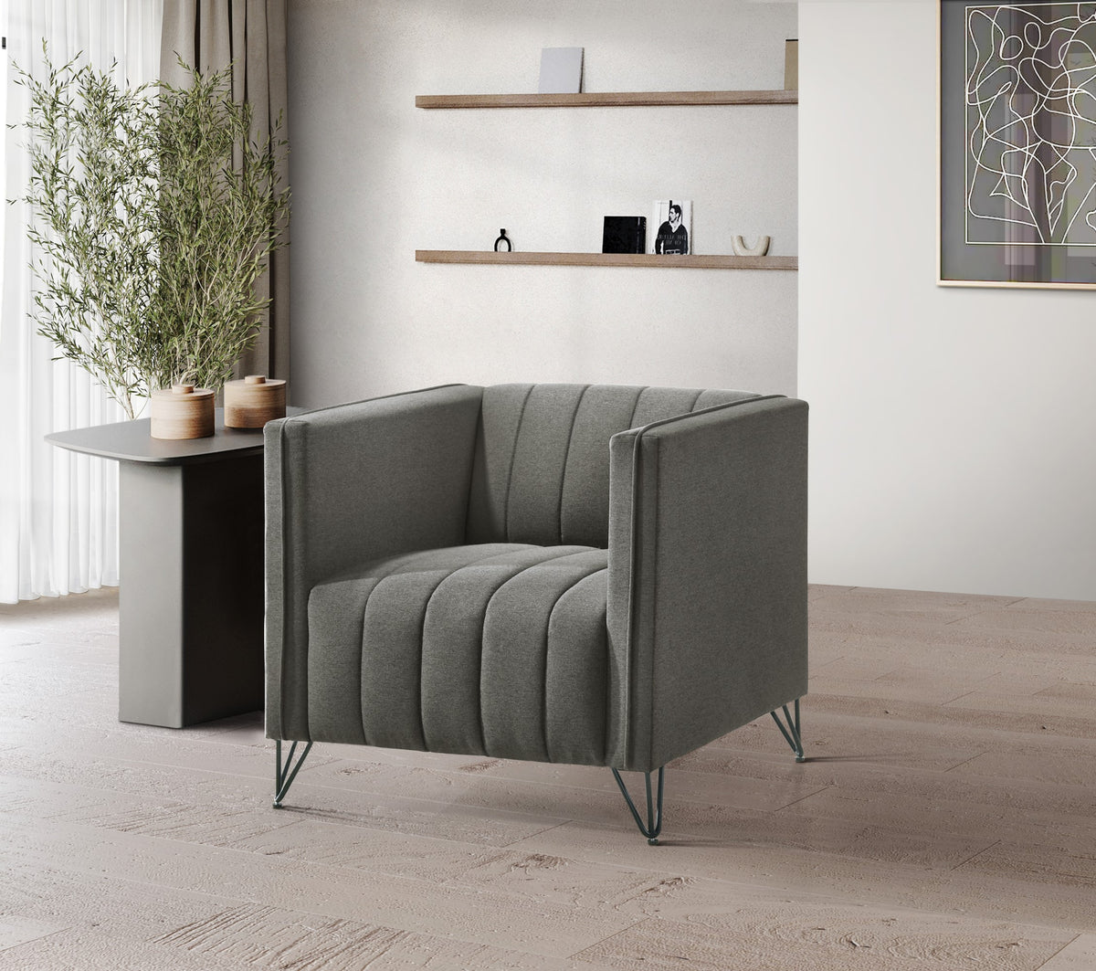 Home Design Kurtis Square Arm Chair