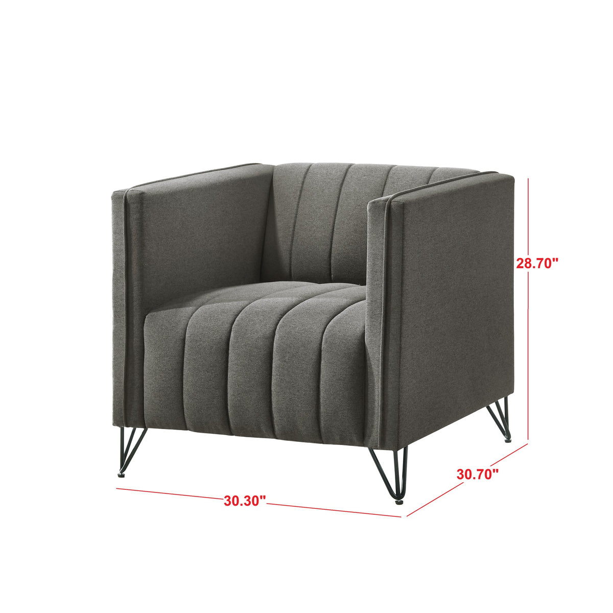 Home Design Kurtis Square Arm Chair