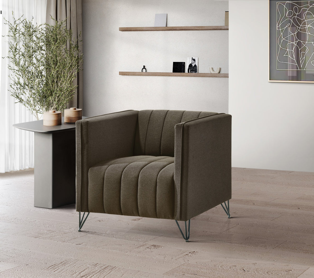 Home Design Kurtis Square Arm Chair