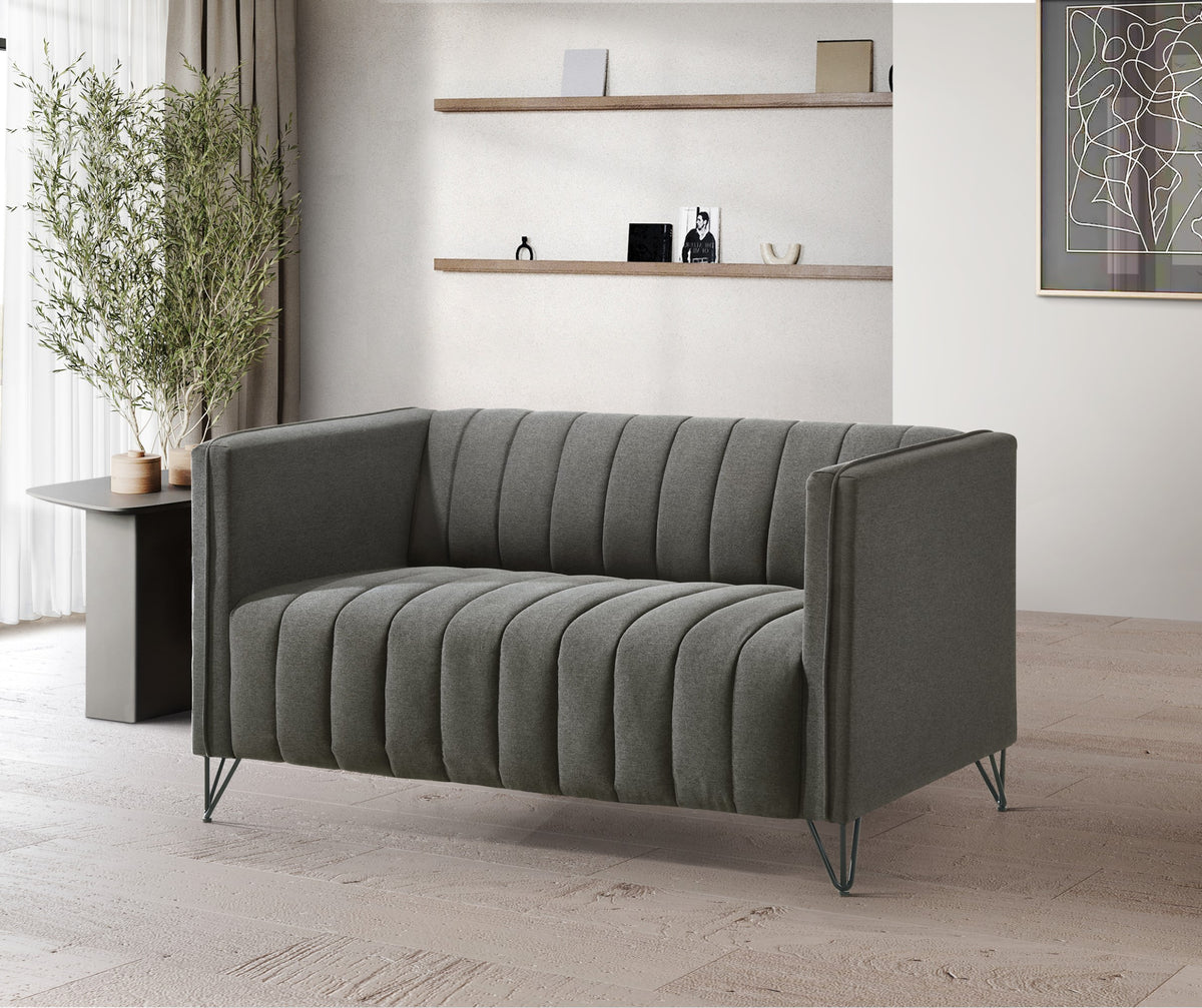 Home Design Kurtis Square Arm Loveseat