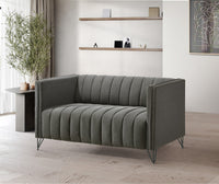 Home Design Kurtis Square Arm Loveseat